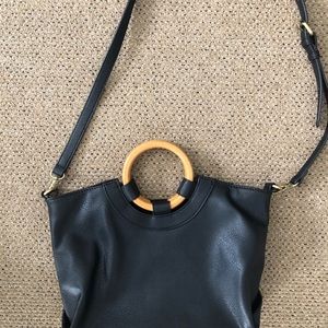 Anthropology Wood Handled Purse.